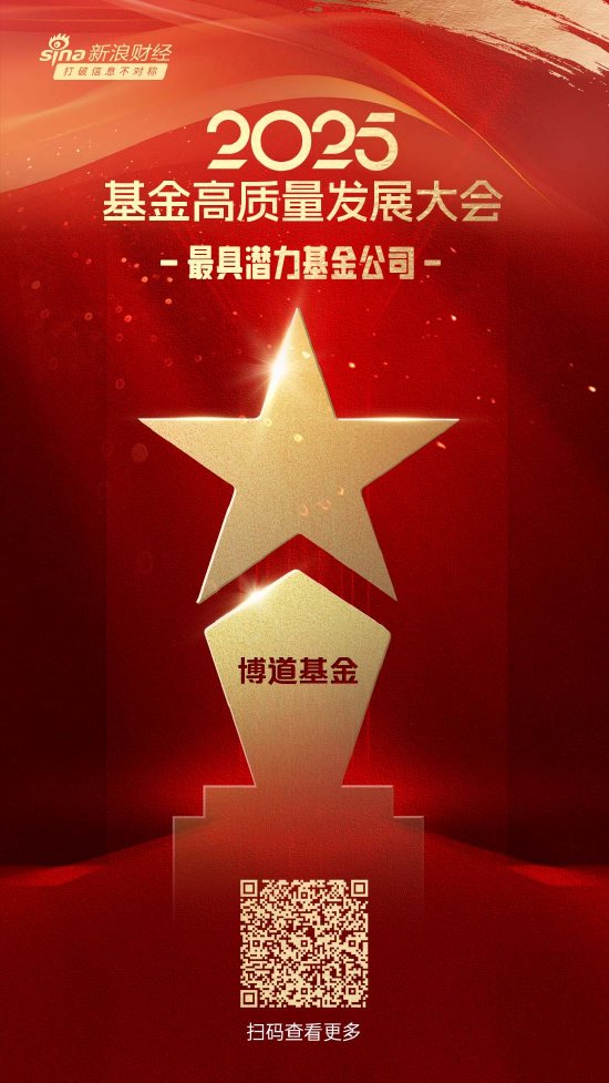 尊享配资 2025公募基金荣誉榜：博道基金获得最具潜力基金公司、投资者获得感最强成长型基金公司两项荣誉